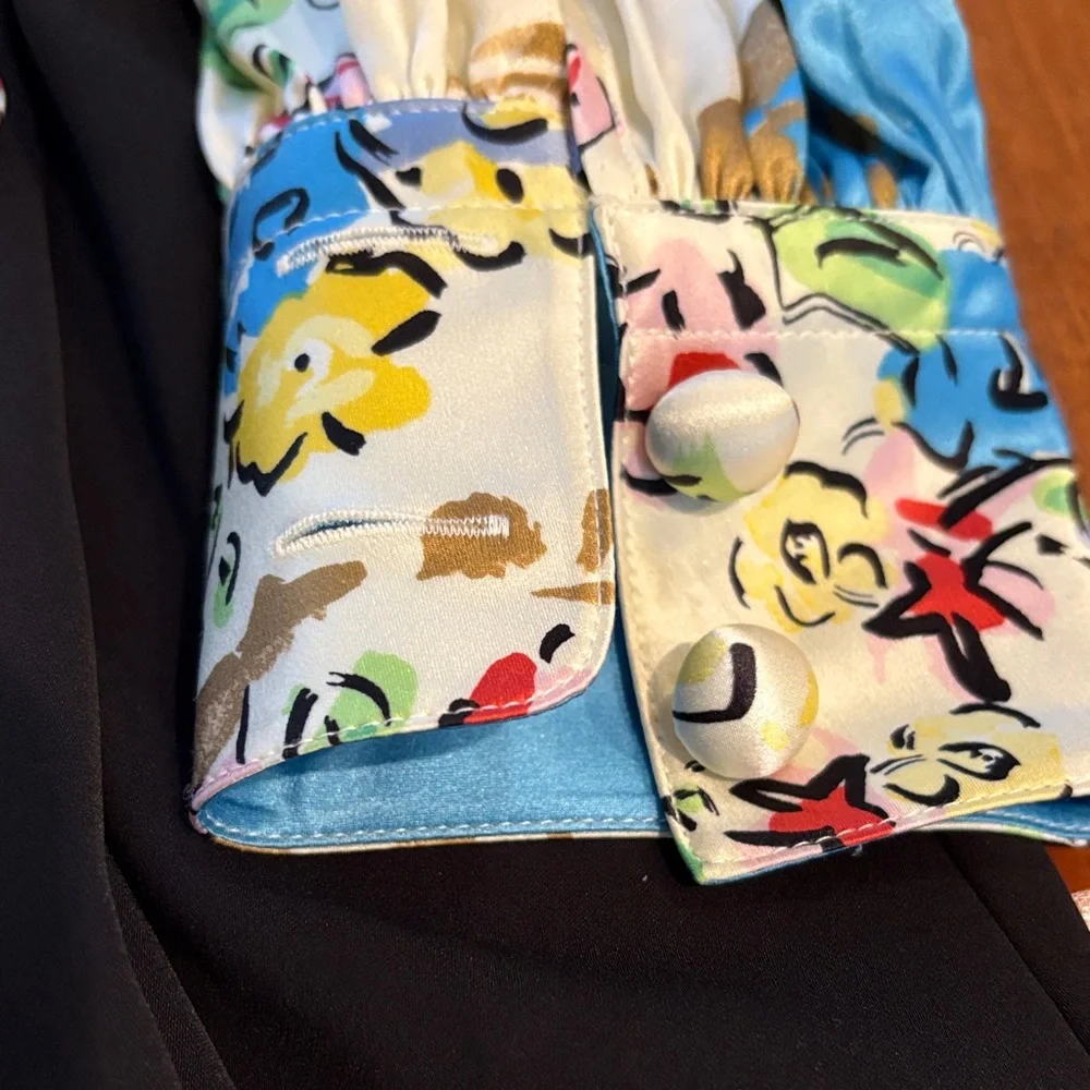 NWT Tory Burch Elegant Black and Floral Dress - Picture 3 of 10